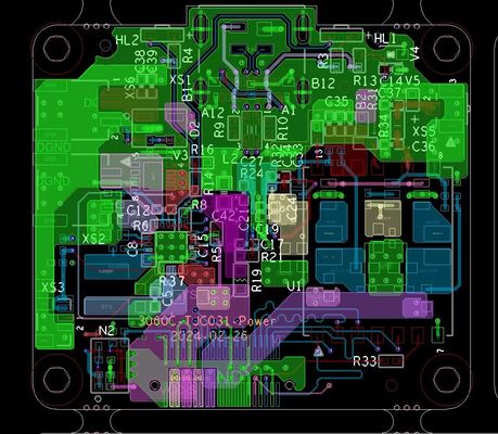 2-48 طبقة دقة متعدد الطبقات لوحة PCB مع 20 1 نسبة الجانب